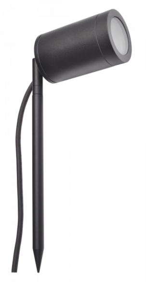 LC Light Design Erdspie&szlig; mit Gu10 Fas. Schwarz aus Alu