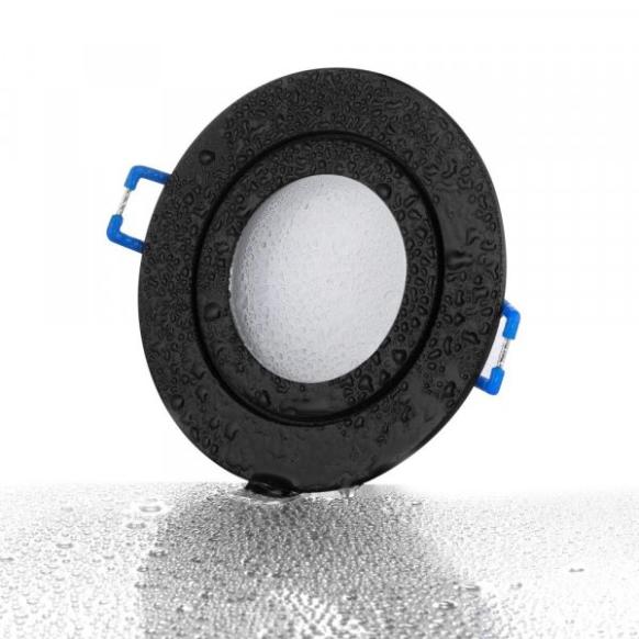 LC Light E4557-7 Schwarz Rund mit Klickverschlu&szlig;