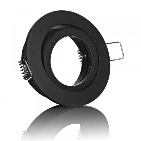 LC Light E4457-7 rund Schwarz mit Klickverschlu&szlig;