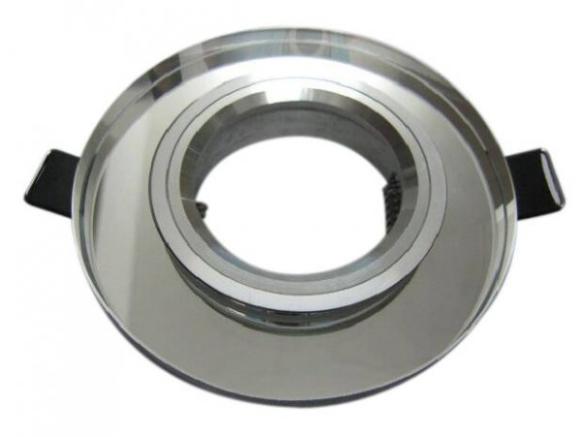 LC Light Kristalleibaustrahler rund schwenkbar in Klar