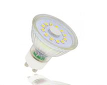 LC Light GU10 3W 6000K, Kaltwei&szlig; mit Glasabdeckung L013312